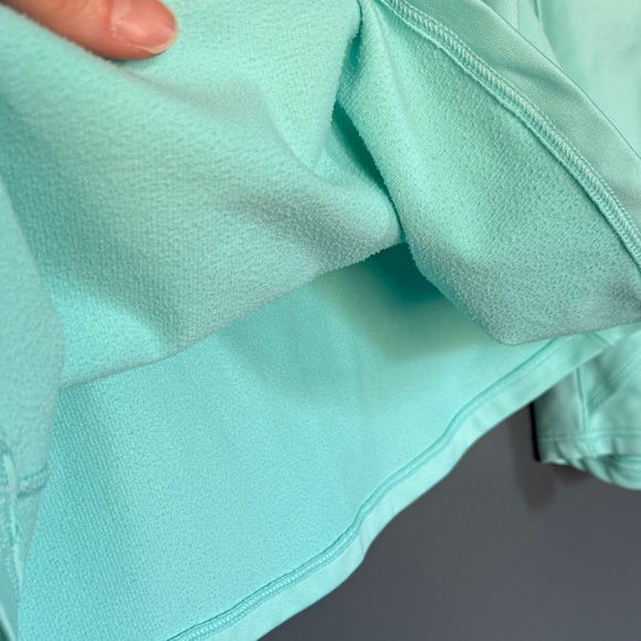 Under Armour Teal Long Sleeve Top with Black Details, thick, soft, and stretchy - Picture 4 of 4